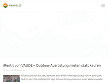 Tablet Screenshot of hiking-blog.de